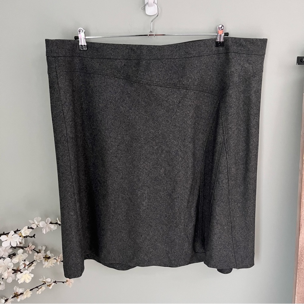 Merona Charcoal Gray A-Line Skirt